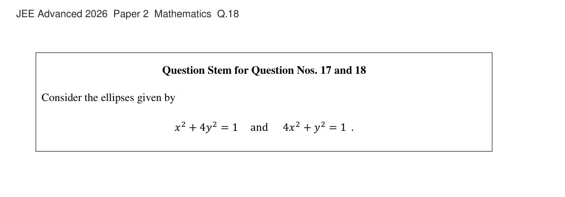 JEE Advanced 2026 Paper 2 Mathematics question 18, page 1