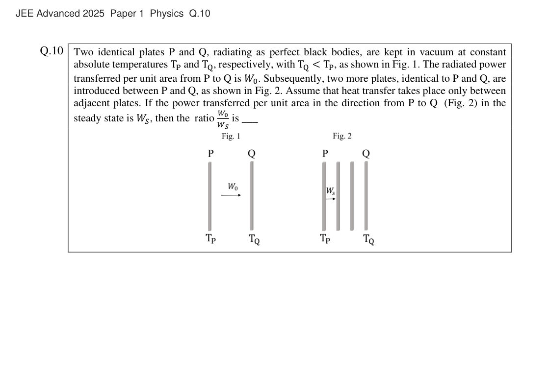 JEE Advanced 2025 Paper 1 Physics question 10