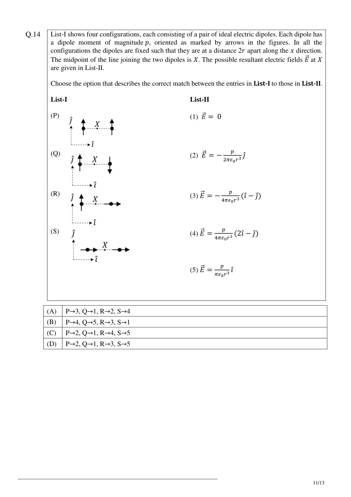 JEE Advanced 2025 Paper 1 Physics question 14, page 2