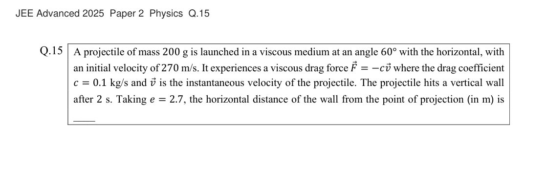 JEE Advanced 2025 Paper 2 Physics question 15